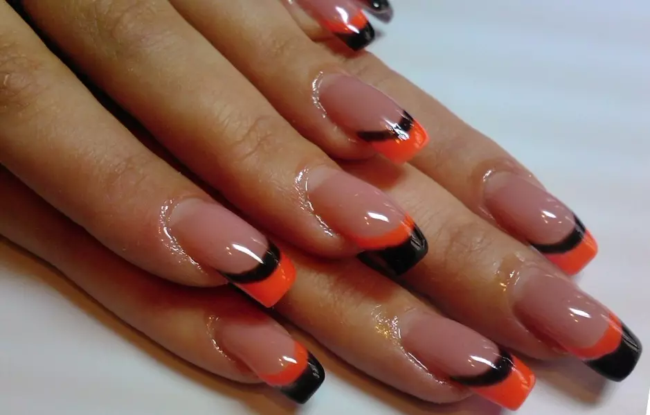 Double Franch on Nails (27 bilder): Double French Manicure Design 6401_7