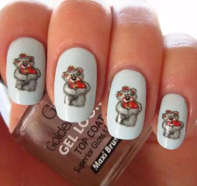 Manicure Funny (67 Foto): Reka Bentuk Nail Funny, Lukisan Funny pada Kuku dengan Jokes 6408_62