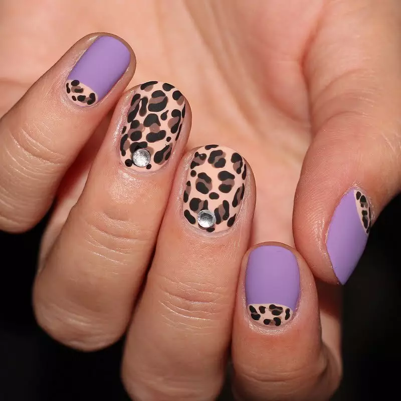 Leopard Manicure (37 fotos): Design de unhas com impressão de leopardo. Como evocar tal desenho passo a passo? 6416_2