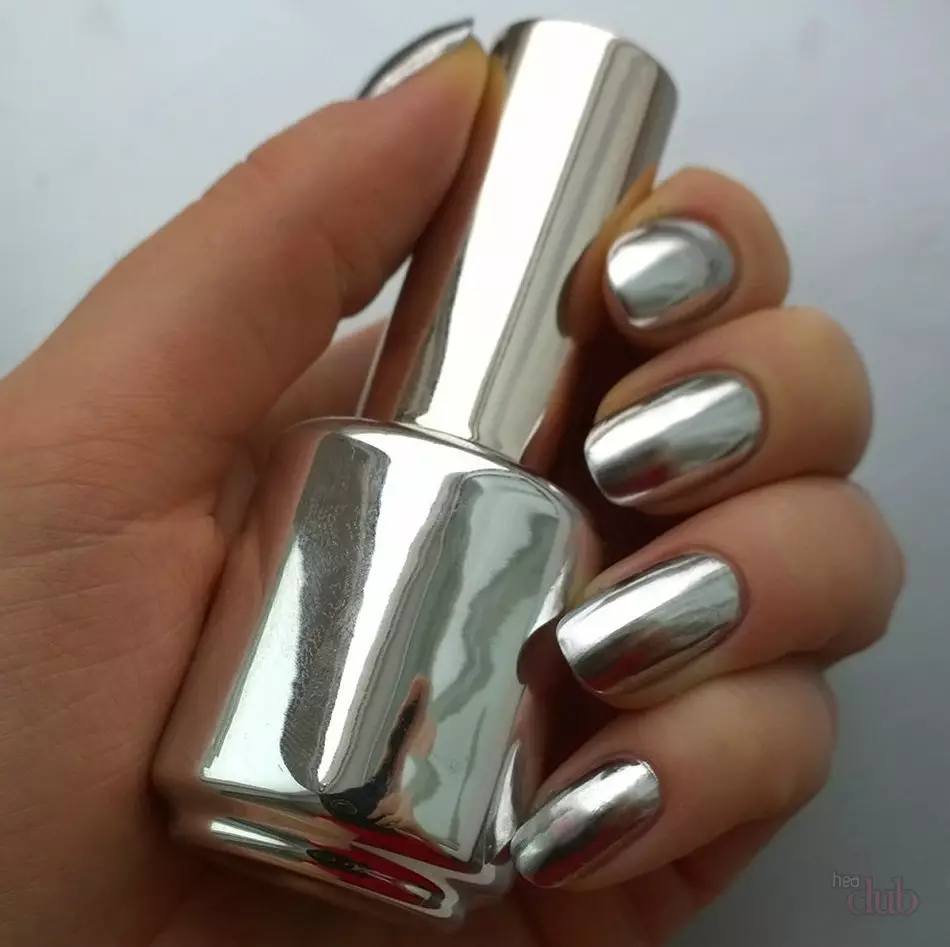 金屬修指甲（56張照片）：金屬顏色的指甲設計漆 6435_17