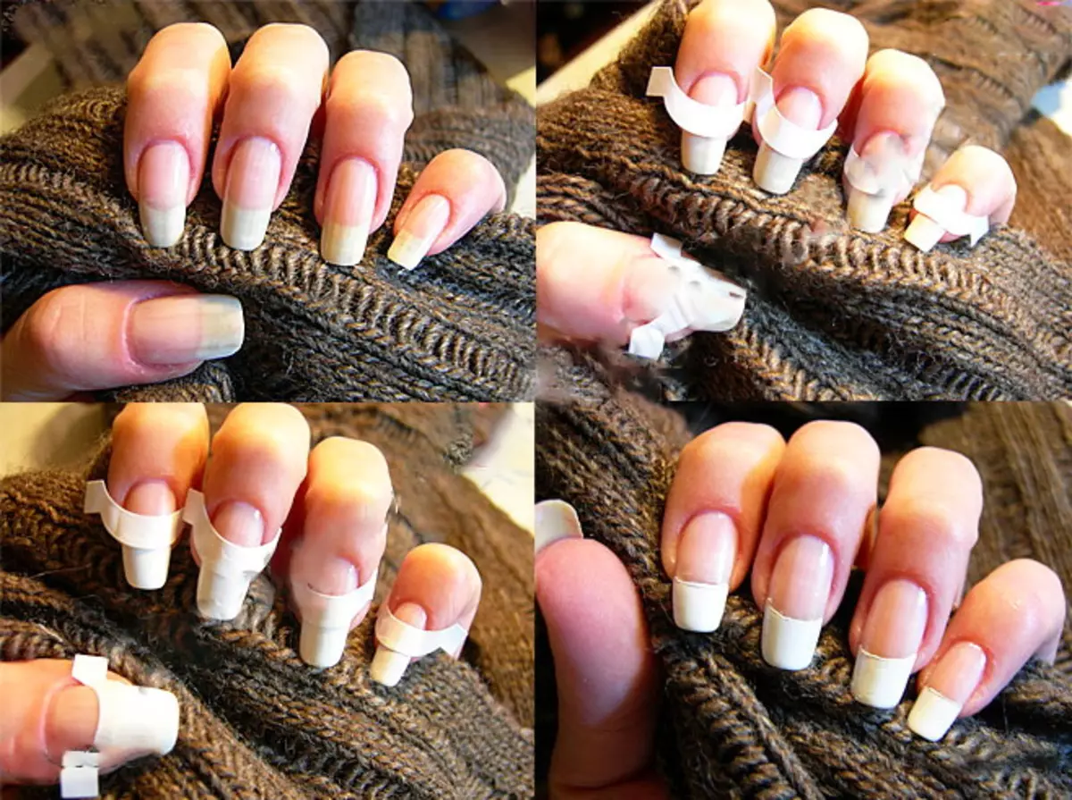 Manikyr med en båge (54 foton): Design av korta naglar med ett bågigt mönster från rhinestones. Hur man ritar en båge steg steg bypass? 6436_53