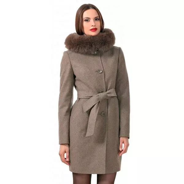 Winter Women's Coat (384 mga larawan): Fashionable 2021 sa sintepsum, hooded, kabataan, lana, para sa buntis, amerikana pababa 643_10