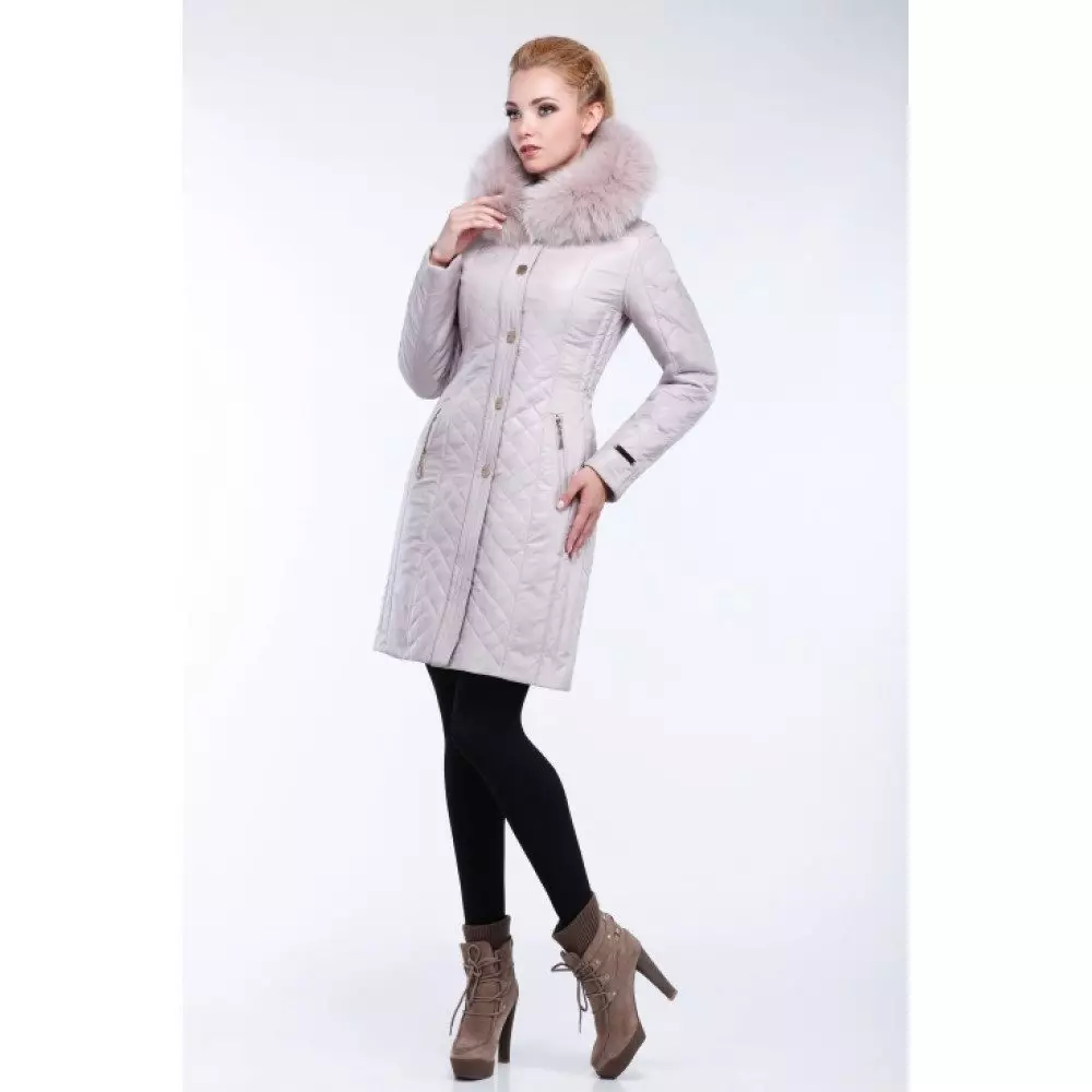 Téli női kabát (384 fotók): divatos 2021 a sintepsumon, kapucnis, ifjúság, gyapjú, terhes, kabát 643_115