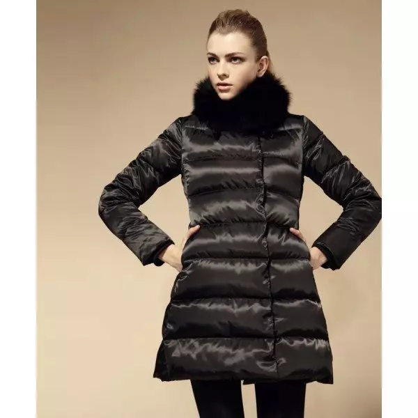 Winter Women's Coat (384 mga larawan): Fashionable 2021 sa sintepsum, hooded, kabataan, lana, para sa buntis, amerikana pababa 643_128