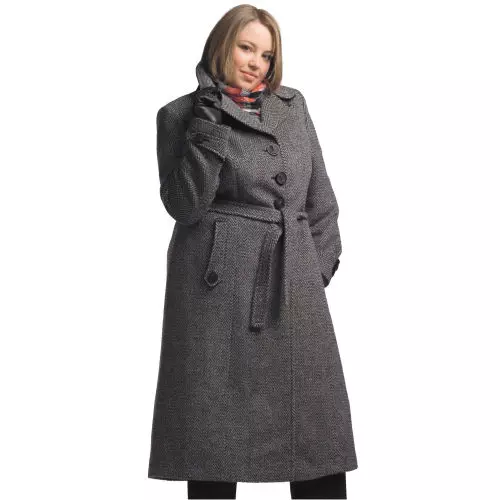 Winter Women's Coat (384 mga larawan): Fashionable 2021 sa sintepsum, hooded, kabataan, lana, para sa buntis, amerikana pababa 643_140