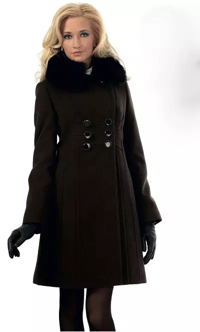 Winter Women's Coat (384 mga larawan): Fashionable 2021 sa sintepsum, hooded, kabataan, lana, para sa buntis, amerikana pababa 643_16