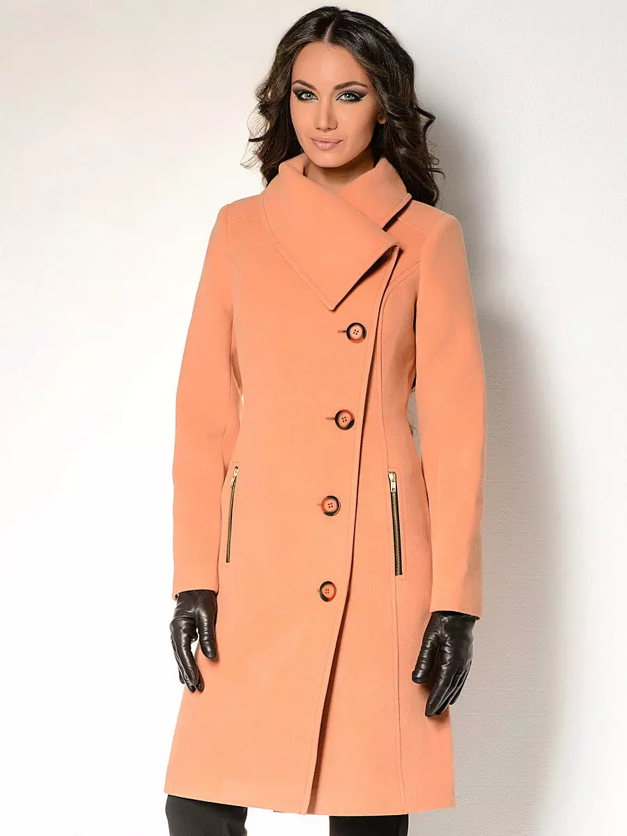 Winter Women's Coat (384 mga larawan): Fashionable 2021 sa sintepsum, hooded, kabataan, lana, para sa buntis, amerikana pababa 643_162