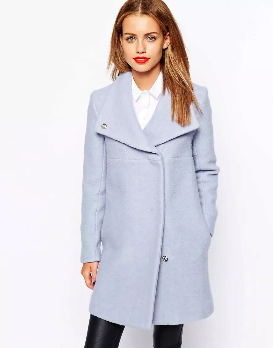 Winter Women's Coat (384 mga larawan): Fashionable 2021 sa sintepsum, hooded, kabataan, lana, para sa buntis, amerikana pababa 643_188