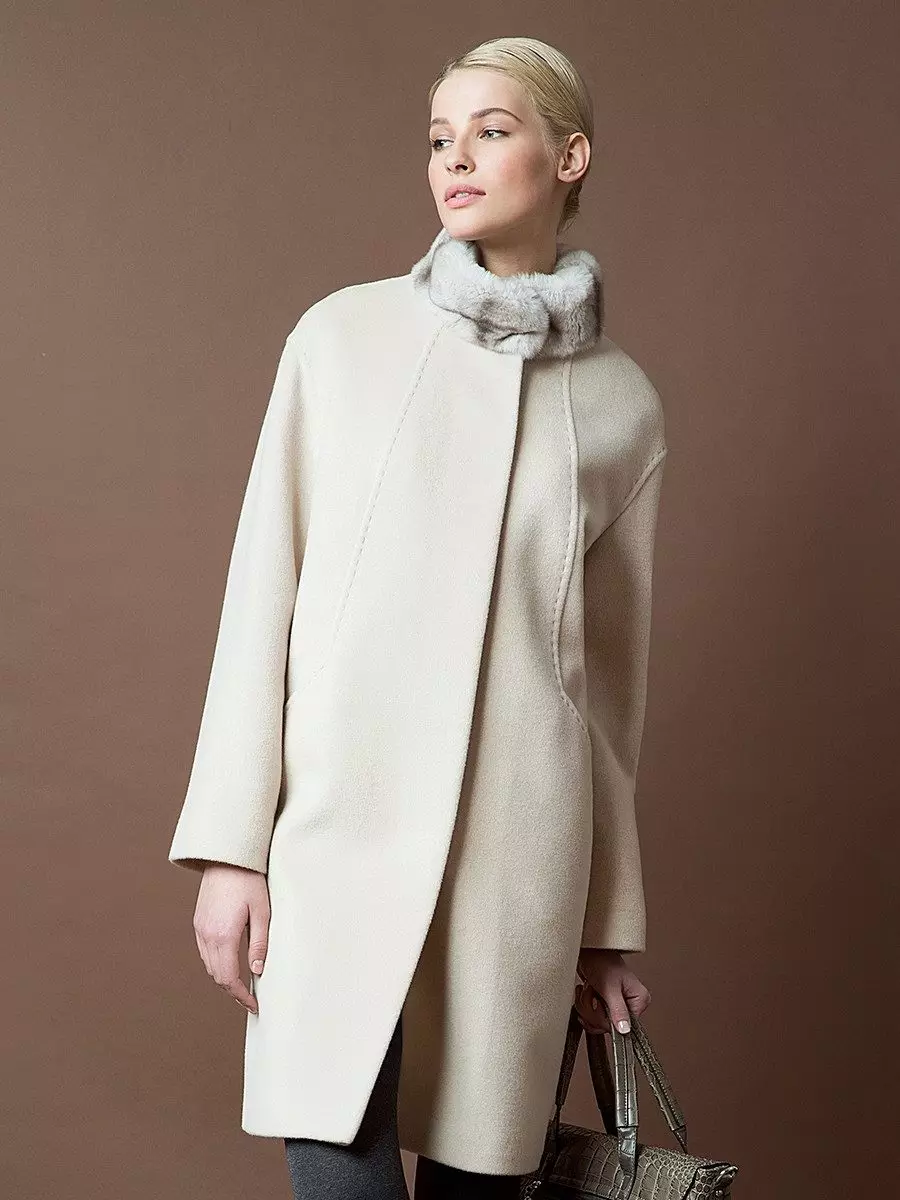 Winter Women's Coat (384 mga larawan): Fashionable 2021 sa sintepsum, hooded, kabataan, lana, para sa buntis, amerikana pababa 643_208