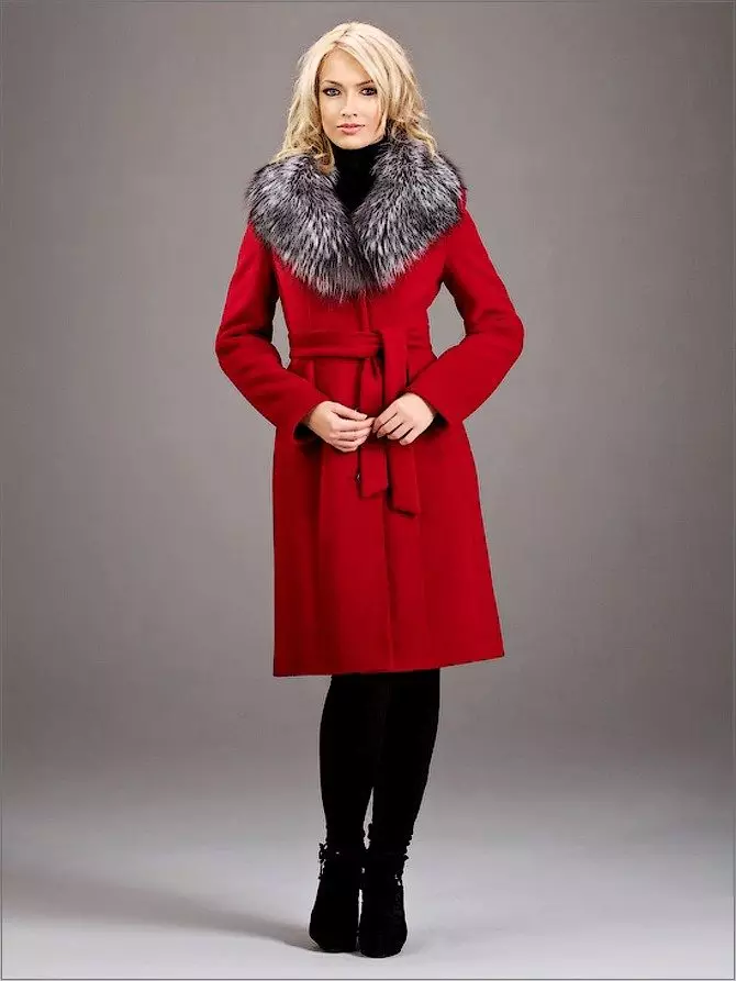 Winter Women's Coat (384 mga larawan): Fashionable 2021 sa sintepsum, hooded, kabataan, lana, para sa buntis, amerikana pababa 643_239