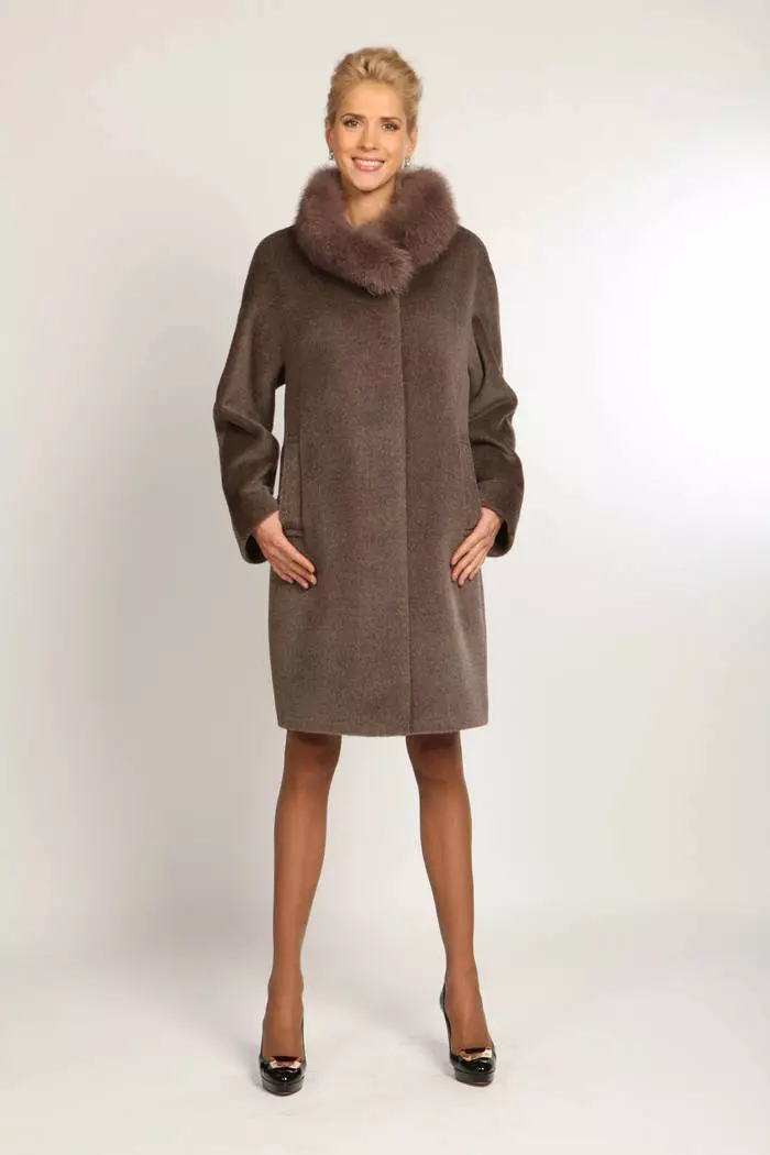 Winter Women's Coat (384 mga larawan): Fashionable 2021 sa sintepsum, hooded, kabataan, lana, para sa buntis, amerikana pababa 643_248