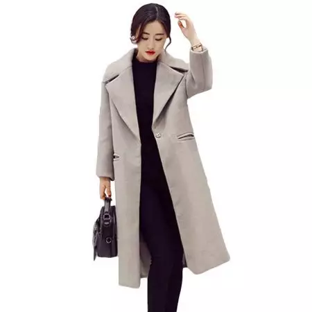 Winter Women's Coat (384 mga larawan): Fashionable 2021 sa sintepsum, hooded, kabataan, lana, para sa buntis, amerikana pababa 643_378