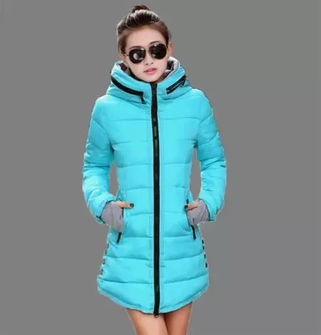 Winter Women's Coat (384 mga larawan): Fashionable 2021 sa sintepsum, hooded, kabataan, lana, para sa buntis, amerikana pababa 643_381