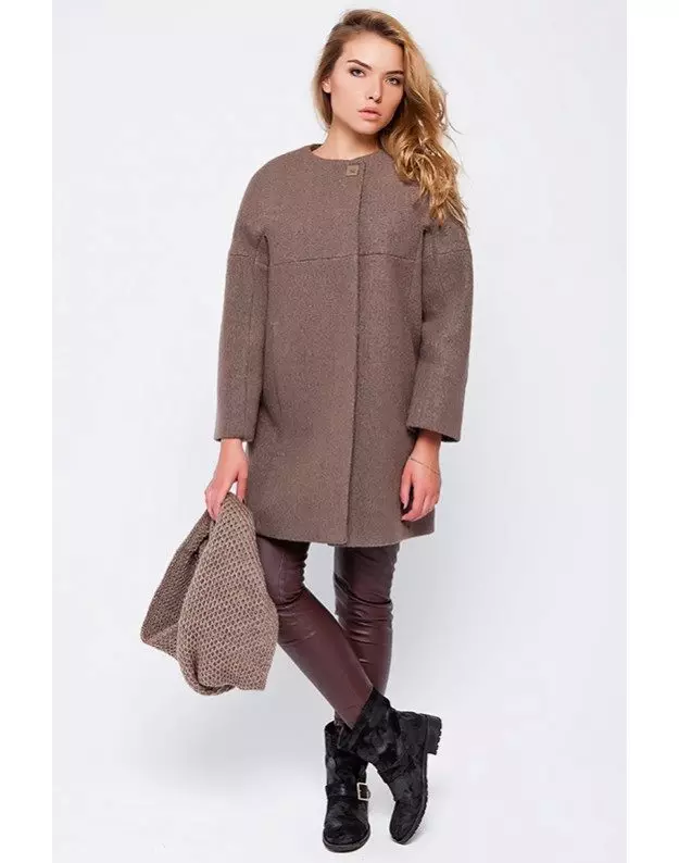 Winter Women's Coat (384 mga larawan): Fashionable 2021 sa sintepsum, hooded, kabataan, lana, para sa buntis, amerikana pababa 643_44