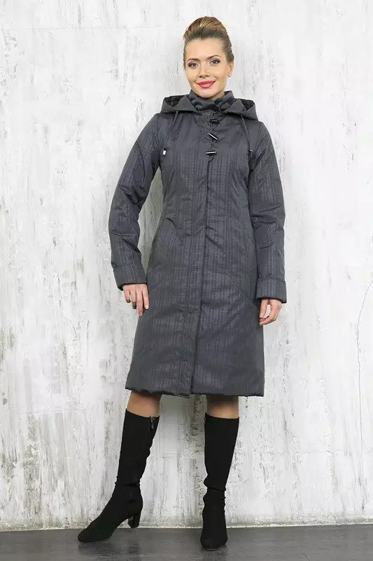 Winter Women's Coat (384 mga larawan): Fashionable 2021 sa sintepsum, hooded, kabataan, lana, para sa buntis, amerikana pababa 643_50