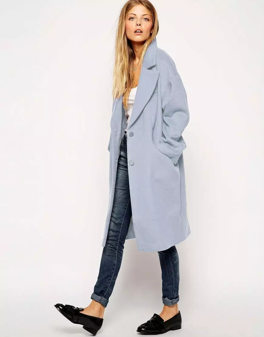 Winter Women's Coat (384 mga larawan): Fashionable 2021 sa sintepsum, hooded, kabataan, lana, para sa buntis, amerikana pababa 643_60