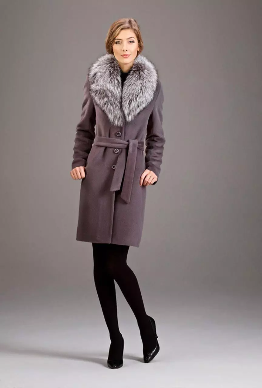 Winter Women's Coat (384 mga larawan): Fashionable 2021 sa sintepsum, hooded, kabataan, lana, para sa buntis, amerikana pababa 643_7