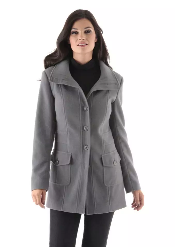 Winter Women's Coat (384 mga larawan): Fashionable 2021 sa sintepsum, hooded, kabataan, lana, para sa buntis, amerikana pababa 643_93