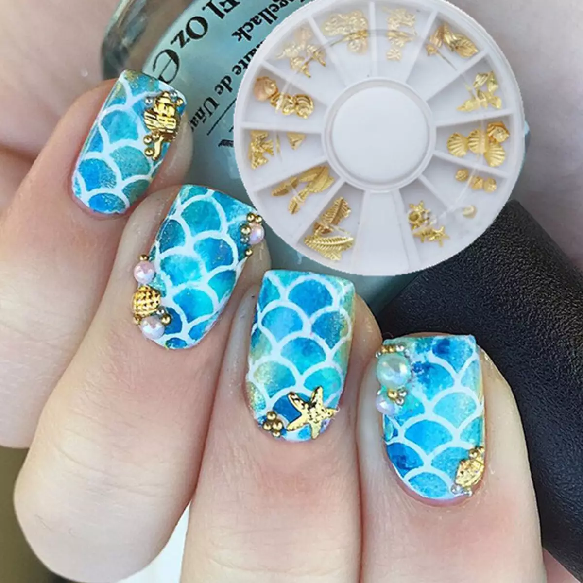 Hav på negle (59 fotos): Manicure design til sommer for at slappe af på stranden 6445_44