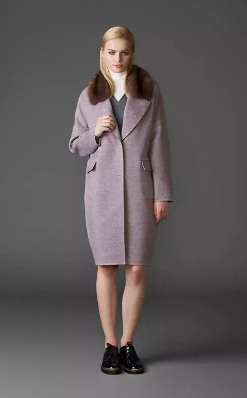 Зимски капут со крзно јака (306 фотографии): женски кожен капут, волнена, завеса, маскирана, модел 644_249