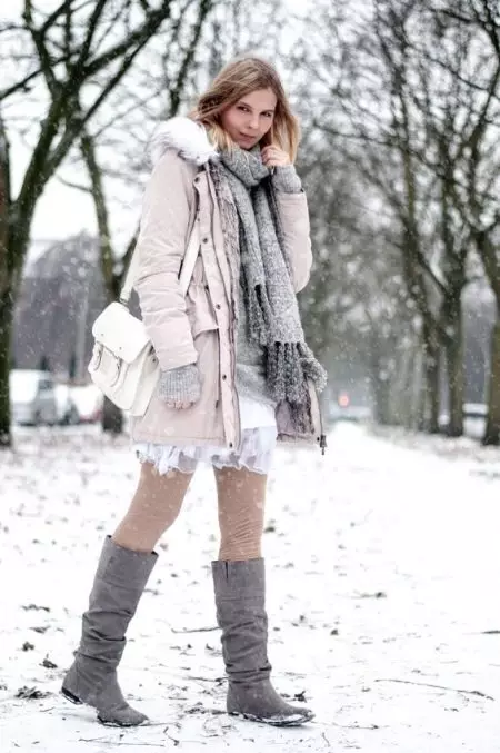 White Park (39 foto): Wanita Musim Sejuk dan Jaket Putih Spring 647_29