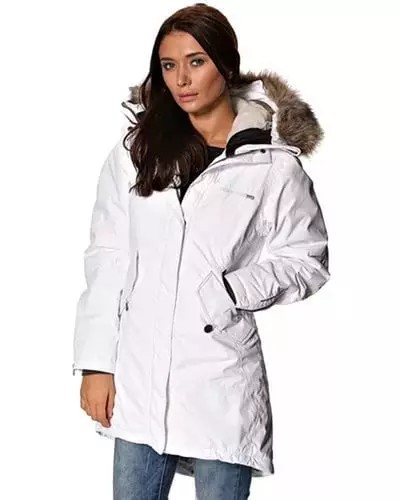 White Park (39 foto): Wanita Musim Sejuk dan Jaket Putih Spring 647_34