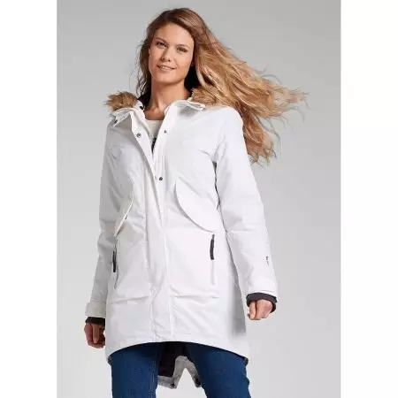 White Park (39 foto): Wanita Musim Sejuk dan Jaket Putih Spring 647_35