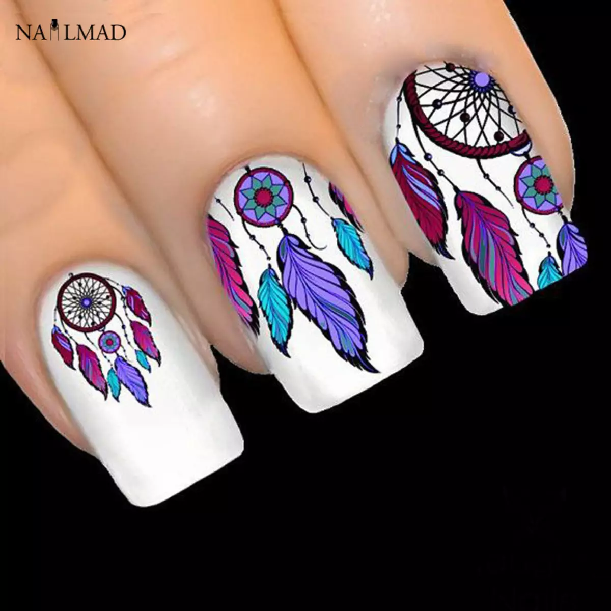 Dream Catcher su Nails (56 foto): Design manicure con disegno talismano 6530_11