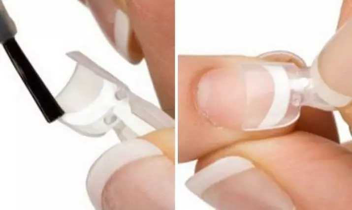 Formularios de extensión de uñas (42 fotos): Como construír placas de uñas coas súas propias mans? Como podo substituír as formas? Como usalos? 6541_33
