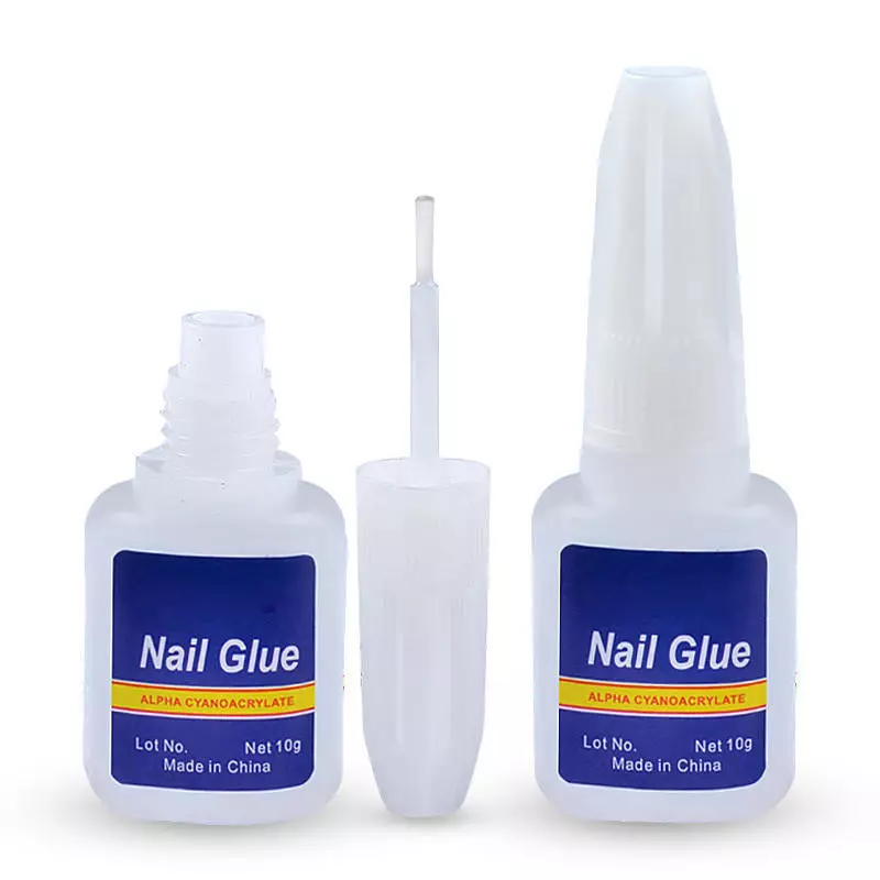 Nail lim: Hvordan bruke lim til å reparere en manikyr og hvordan kan jeg fjerne det? Nail lim applikasjonsinstruksjoner 6545_5