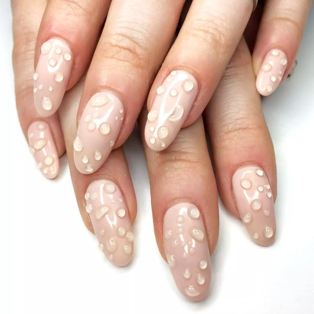 Boksed Monofoniczny paznokcie (21 zdjęć): Design Manicure z mdłości paznokci, opcje rysowania 6596_19