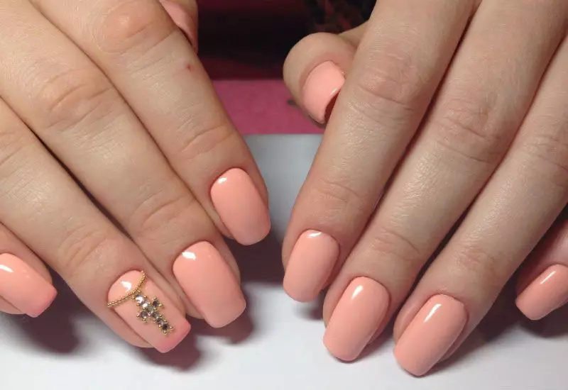 Boksed Monofoniczny paznokcie (21 zdjęć): Design Manicure z mdłości paznokci, opcje rysowania 6596_6