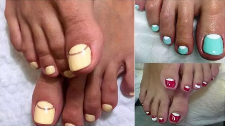 Pedicure Summer (70 ຮູບພາບ): ອອກແບບສໍາລັບລະດູຮ້ອນ, ຕົວເລືອກທີ່ສວຍງາມແລະຄວາມຄິດທີ່ສວຍງາມແລະຄວາມຄິດຂອງການຕົບແຕ່ງເລັບແບບແຟຊັ່ນຫຼືເປັນກາງ 6642_39