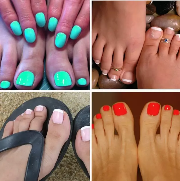 Pedicure ягона (35 акс): тарҳи зебои нохун 6644_6