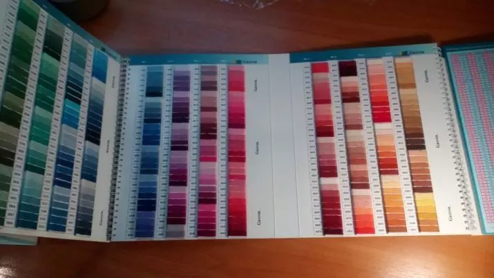 Gama nitě: barevná mapa s názvy barev a čísly, šicí nitě z melanže, spandex a viskózy 6676_23