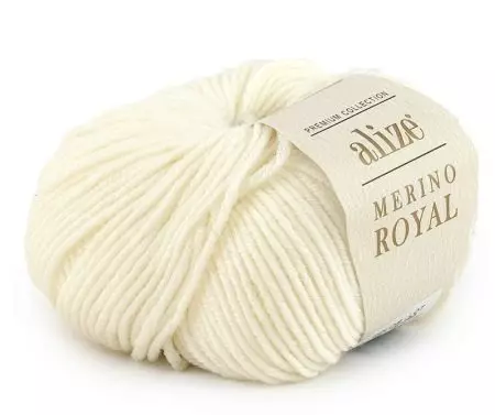 Yarn Merino: 100% Australiyaanka ah oo laga soo bilaabo dhogorta iyo suuf. Waa maxay? Italian qaro weyn iyo yaan kale oo loogu talagalay garaaca bobbins 6701_3