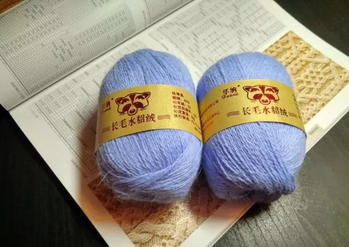 Mink Fluff Yarn: Composition sy Palette of Martial Yarn ho an'ny knitting. Inona no mahatonga azy io? Ny vokatra yarn fluffy avy amin'ny volom-borona Mink. Famerenam-bolan'ny mpanjifa 6703_4