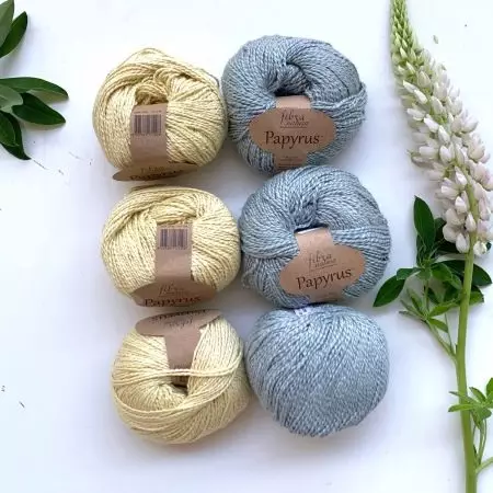 Flax yarn: ọjín owu fun wiwun. Kini lati di awọn abẹrẹ ati crochet lati yarn pẹlu siliki ati laisi? Nipọn ati tinrin kan 6723_13