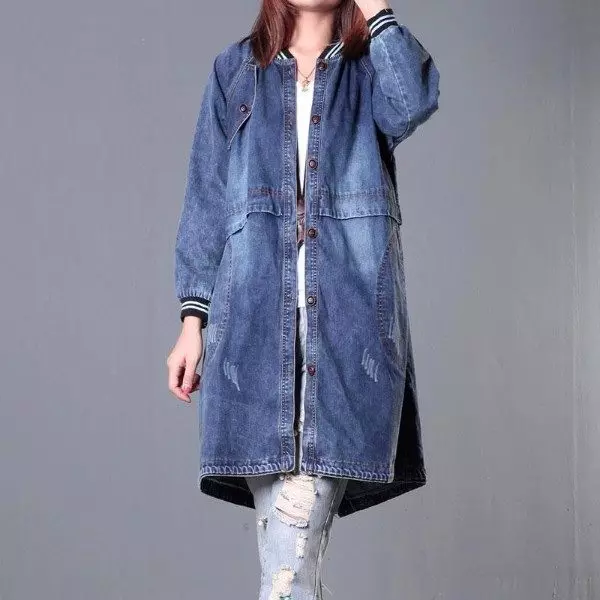 Denim Park (Picha 53): Kutoka Pepe Jeans, Armani, Jacket ya Park kubwa ya Wanawake, Spring, Summer, Isulated 672_18