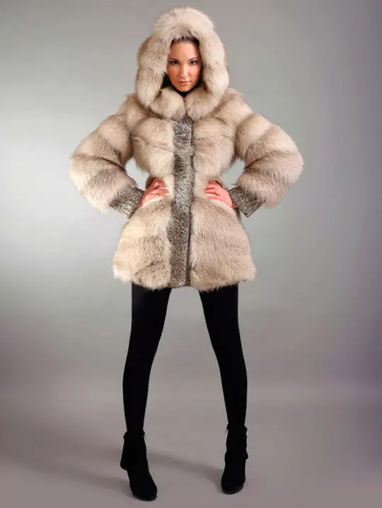 Sweet Fox Fur Sritt 34 Fotografie: Módne vzory piesočnatých priečnych kožušiny, s kapucňou 693_6