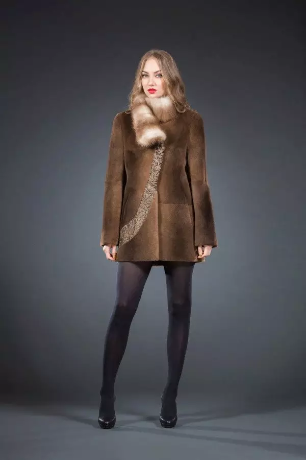 Sweeting Fur-jas (80 foto's): Modellen fan grutte grutte, hoe kinne jo in bontjas kieze út Nutsria, resinsjes 699_52