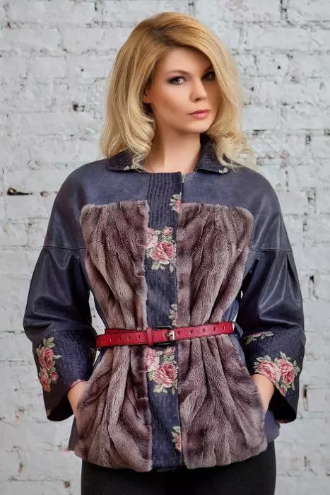 Manteau de fourrure tricoté (50 photos): de fil, manteau de fourrure avec manches tricotées, à partir de la fourrure tricotée, de laine, de tricoté 718_20