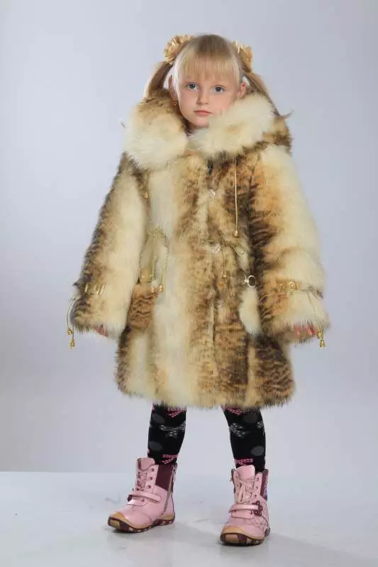 Pelsjakke for en jente (101 bilder): Barnas pelsjakker for en tenåringspike 12 år gammel, pelsjakke på jenter 1-3 år, 4-7 og 8-10 år 719_64