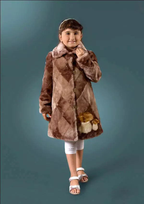 Pelsjakke for en jente (101 bilder): Barnas pelsjakker for en tenåringspike 12 år gammel, pelsjakke på jenter 1-3 år, 4-7 og 8-10 år 719_85