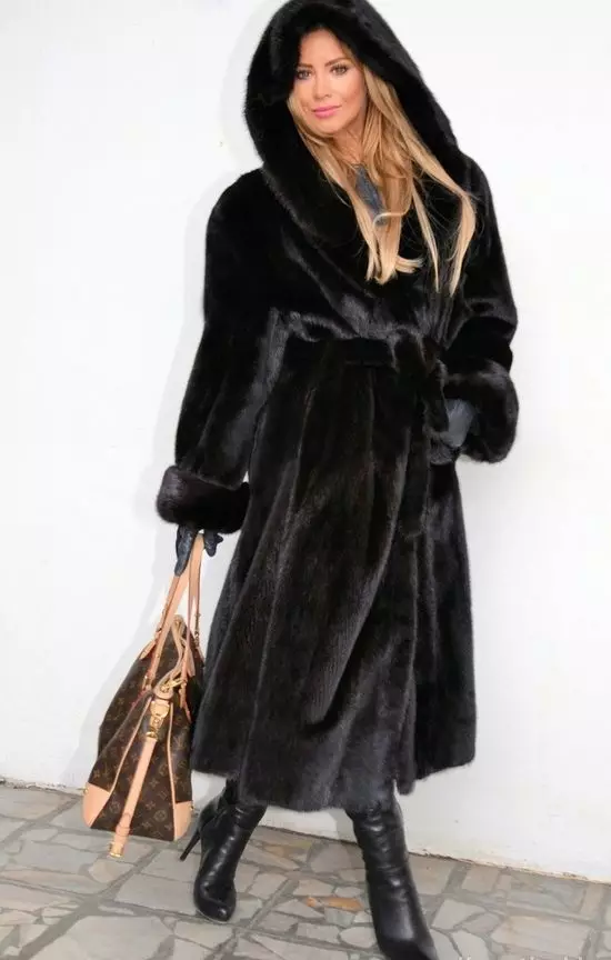 毛皮コート用ベルト（40写真）：革、インナーベルト、壊れた、黒、長い、広いベルト、サテン、ストレート 723_32