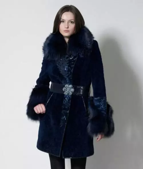 毛皮コート用ベルト（40写真）：革、インナーベルト、壊れた、黒、長い、広いベルト、サテン、ストレート 723_8
