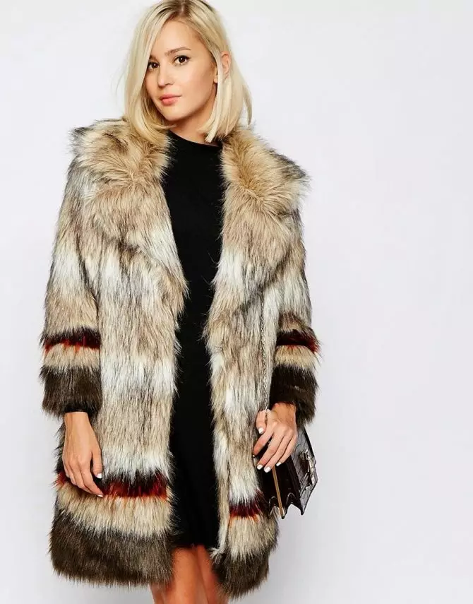 Wolf Fur Coat (60 foto's): Vroue se bontjas, van 'n steppe wolfbont, van rooi, swart, hoeveel koste, resensies 728_17