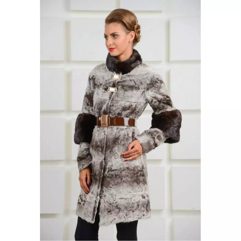 Kozlik casaco de pele (71 fotos): de pele de cabra, de uma cabra de montanha, com um capuz, de uma cabra condensada, quanto custos, casaco de casaco, revisões 730_10