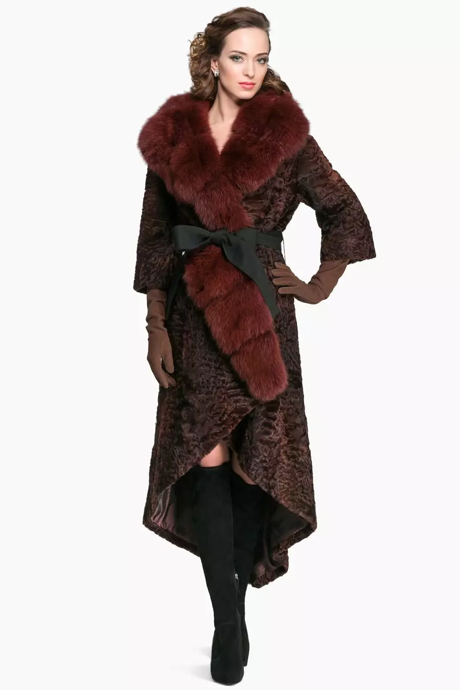 Áo khoác lông Kozlik (71 hình ảnh): Từ lông dê, từ một con dê núi, với mũ trùm đầu, ngoài một con dê ngưng tụ, bao nhiêu chi phí, áo khoác, đánh giá 730_48