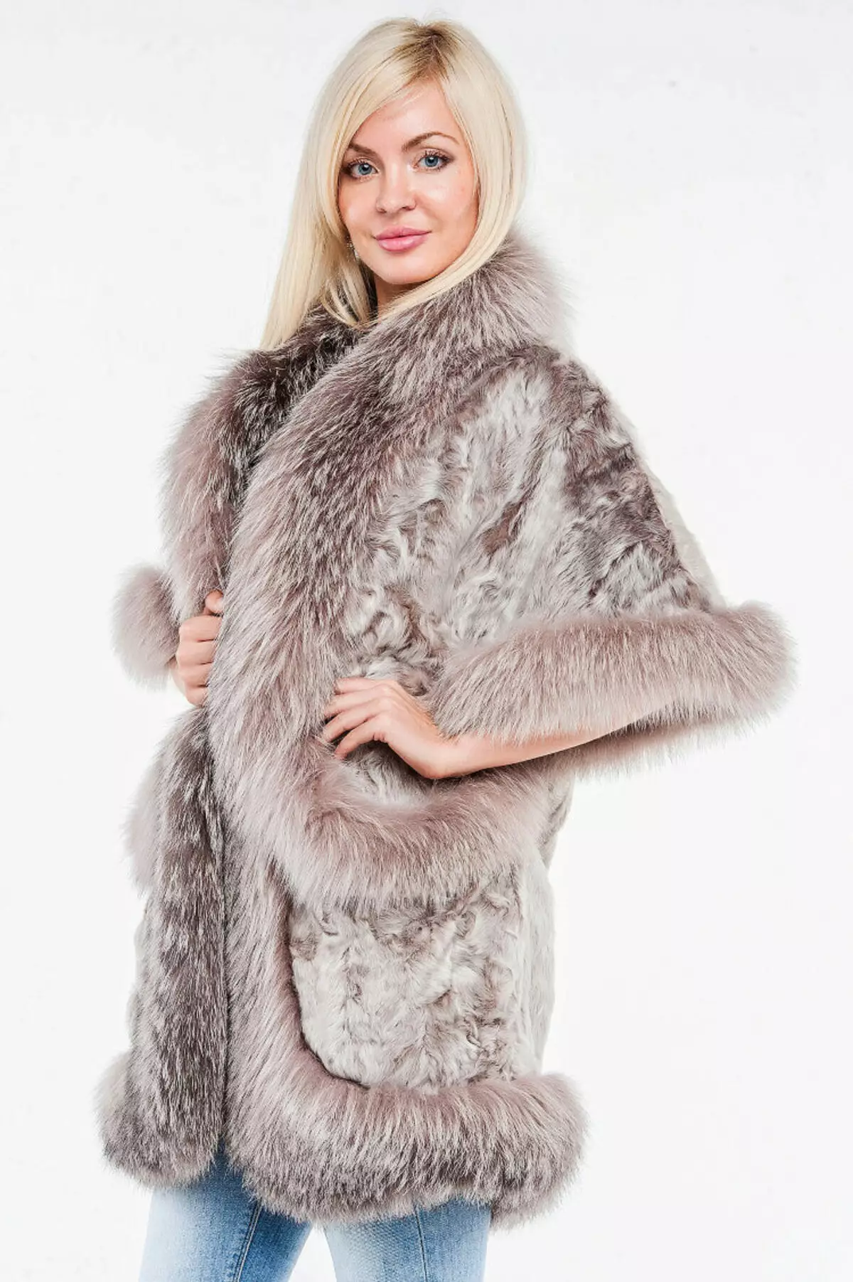 Kozlik fur coat (71 photos): from goat fur, from a mountain goat, with a hood, out of a condensed goat, how much costs, coat coat, reviews 730_55